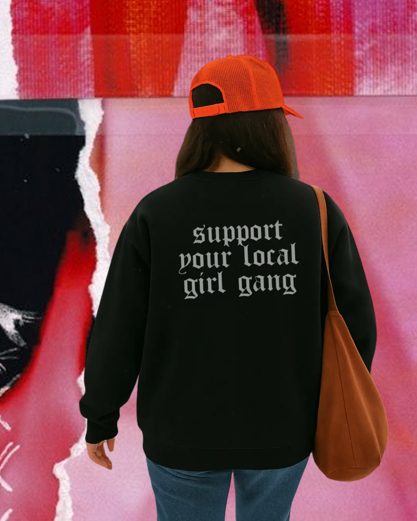 Girl Gang Sweatshirt -BLACK